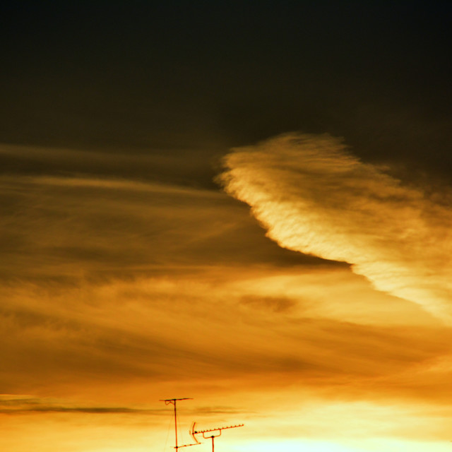 "a strange cloud" by Amit Mendelsohn - $48.79 "a strange cloud" stock image