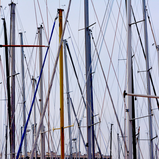 "A forest of masts" by Amit Mendelsohn - $48.79 "A forest of masts" stock image