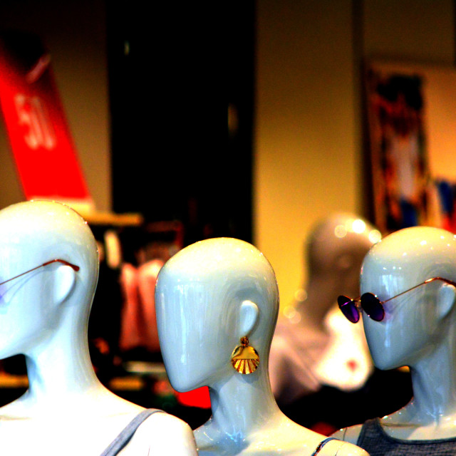 "3 mannequin" by Amit Mendelsohn - £50.00 "3 mannequin" stock image