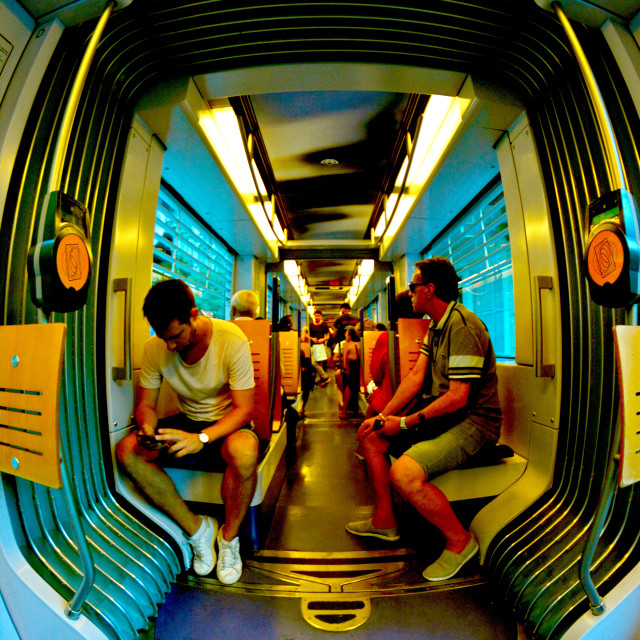 "Public transportation" by Amit Mendelsohn - £50.00 "Public transportation" stock image