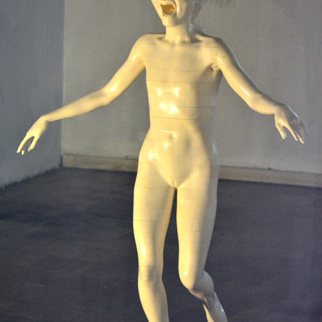 "A statue based on the famous photo" by Amit Mendelsohn - £50.00 "A statue based on the famous photo" stock image
