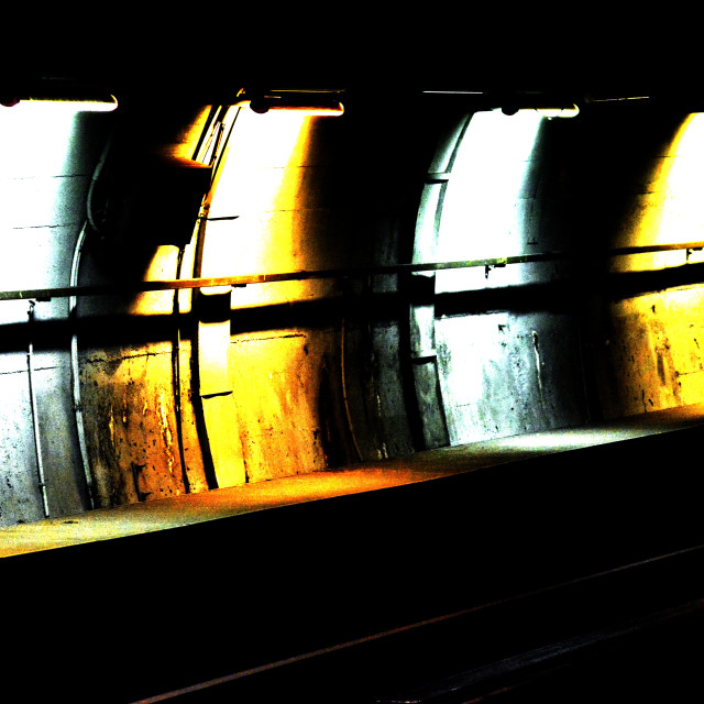 "Light in the tunnel" by Amit Mendelsohn - £50.00 "Light in the tunnel" stock image