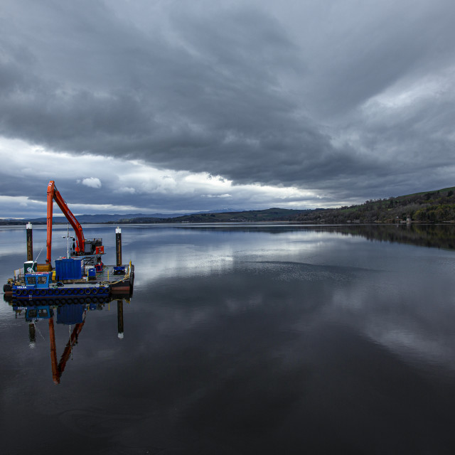 "Easter Sunday on the Cromarty Firth" stock image