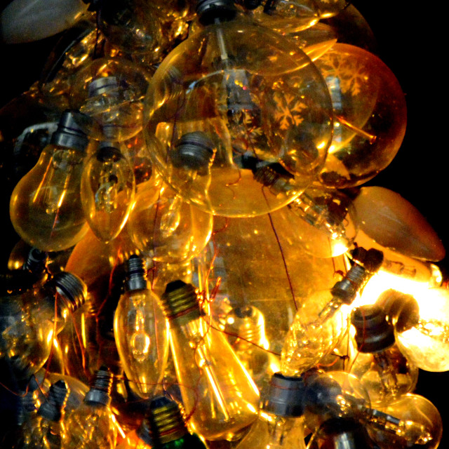 "A lots of bulbs" by Amit Mendelsohn - £50.00 "A lots of bulbs" stock image
