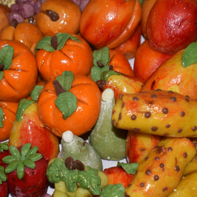 "Fruit made of marzipan" by Amit Mendelsohn - £50.00 "Fruit made of marzipan" stock image