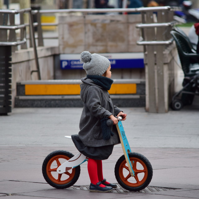 "The little rider" by Amit Mendelsohn - £50.00 "The little rider" stock image