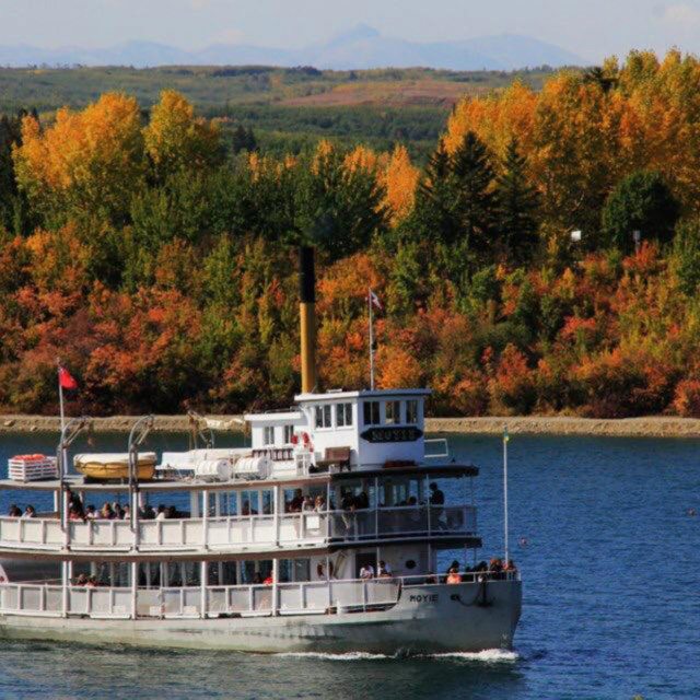 "S. S. Moyie and Fall Colours" stock image