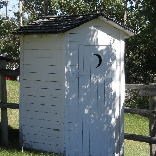 "An Outhouse" stock image