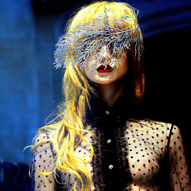 "A decorated mannequin" by Amit Mendelsohn - £50.00 "A decorated mannequin" stock image