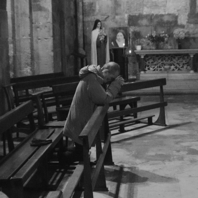 "a man praying" by Amit Mendelsohn - £50.00 "a man praying" stock image