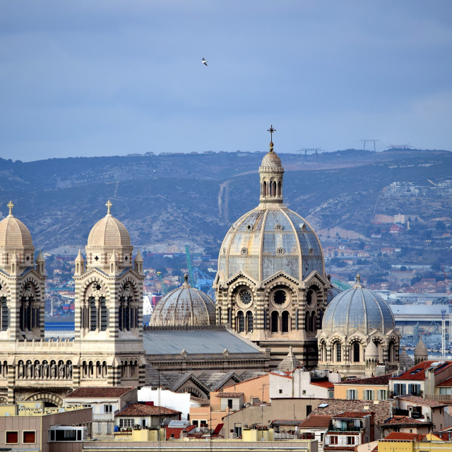 "Marseille, La major" by Amit Mendelsohn - £50.00 "Marseille, La major" stock image