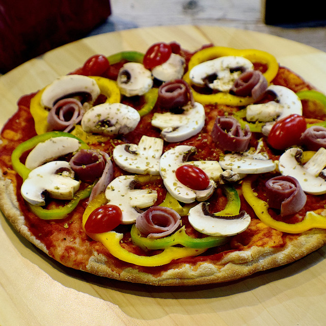 "Pizza" by Amit Mendelsohn - £50.00 "Pizza" stock image