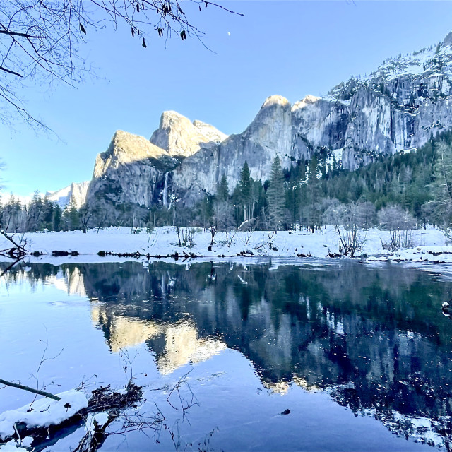 "Yosemite in Winter" by Melissa Minnella - £15.00 "Yosemite in Winter" stock image