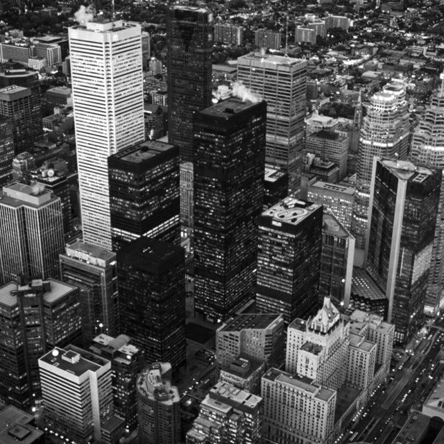 "The Downtown Core of Toronto" stock image