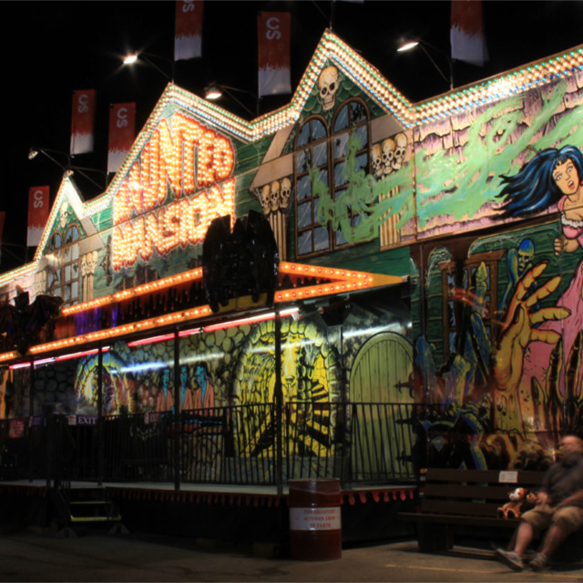 "Haunted Mansion at Calgary Stampede." stock image