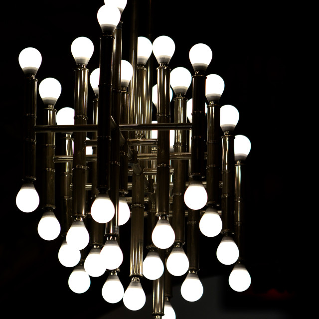 "Multi bulb lamp" by Amit Mendelsohn - £50.00 "Multi bulb lamp" stock image