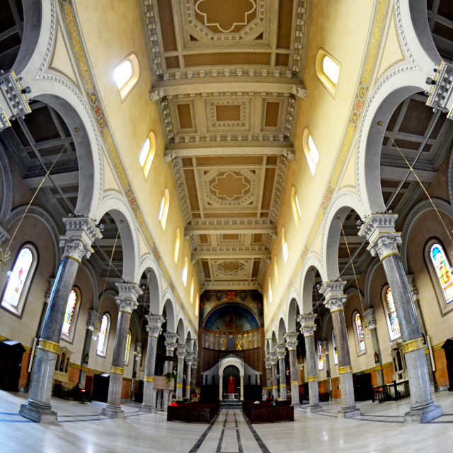 "A church in Milano" stock image