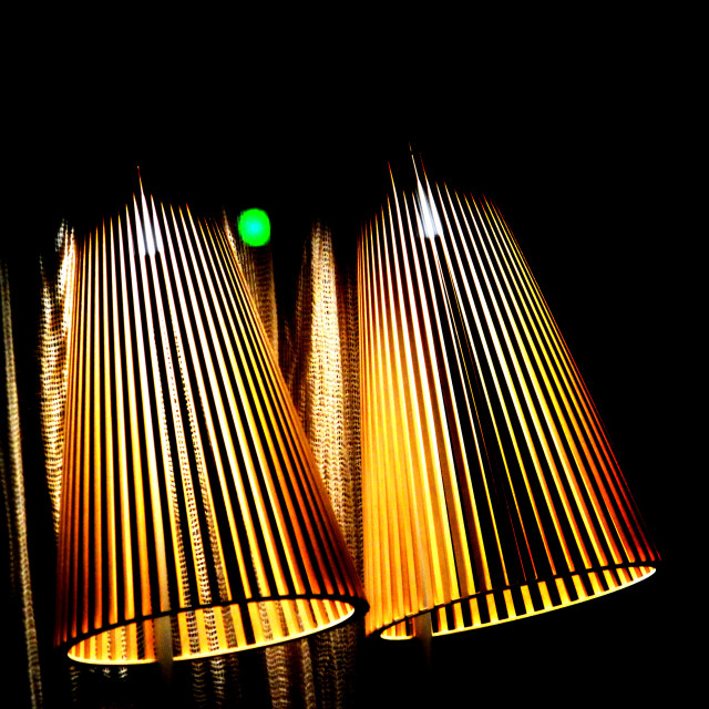 "Cone lamps" by Amit Mendelsohn - £50.00 "Cone lamps" stock image