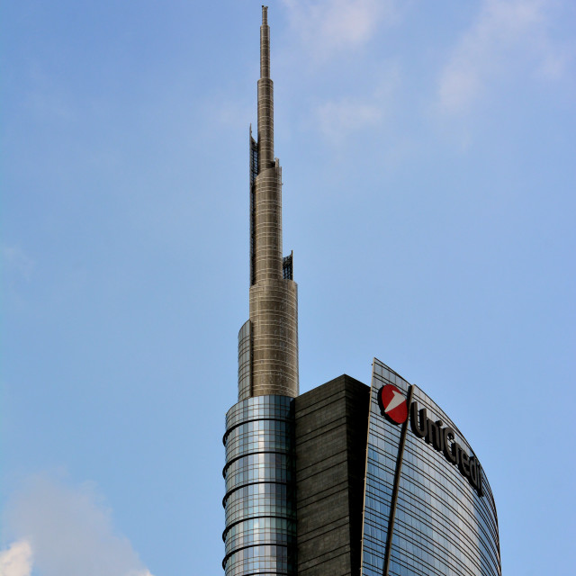 "The tower of Porta Nuova" stock image