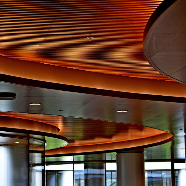 "The interior of the lower floor" stock image