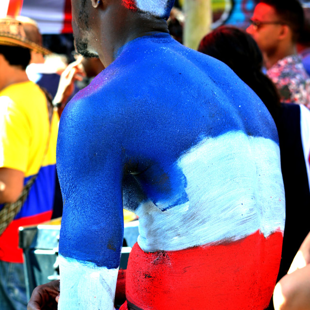 "A man-flag" stock image