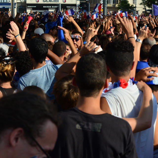 "Celebration after winning the world cup" stock image