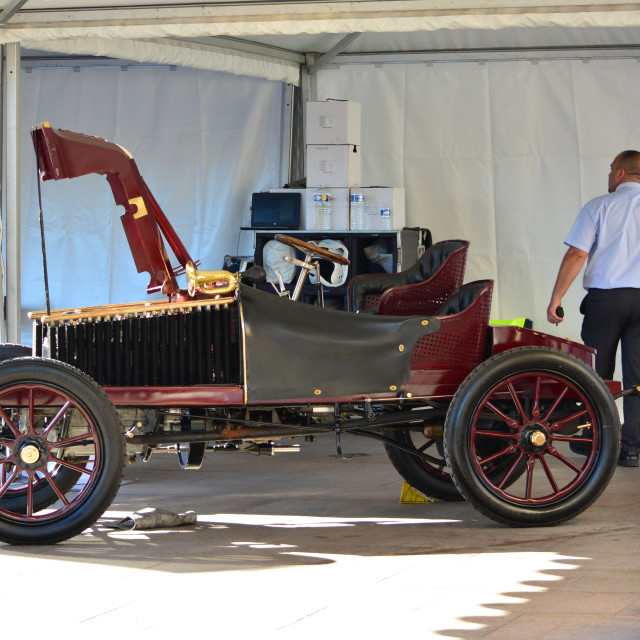 "An old one - Formula 1 in Marseille" stock image