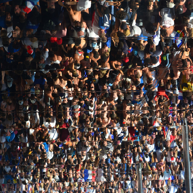 "Celebration after winning the world cup" stock image