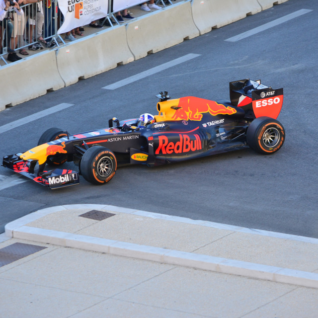 "Formula 1 in Marseille" by Amit Mendelsohn - £50.00 "Formula 1 in Marseille" stock image