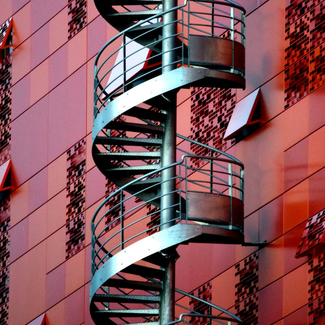 "Security steps" by Amit Mendelsohn - £50.00 "Security steps" stock image