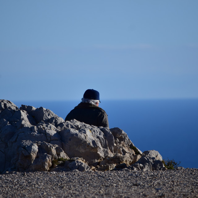 "All alone" stock image