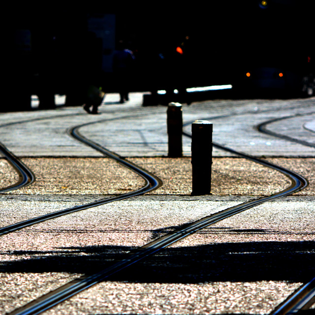 "Rails" by Amit Mendelsohn - £50.00 "Rails" stock image