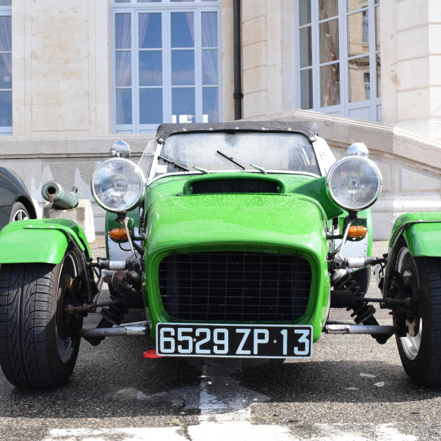 "An old sport car" stock image