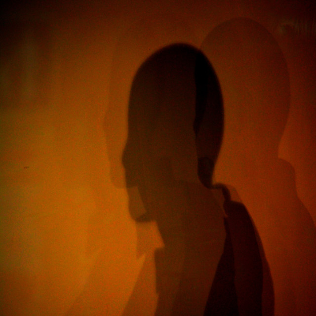 "Triple shadow" by Amit Mendelsohn - £50.00 "Triple shadow" stock image