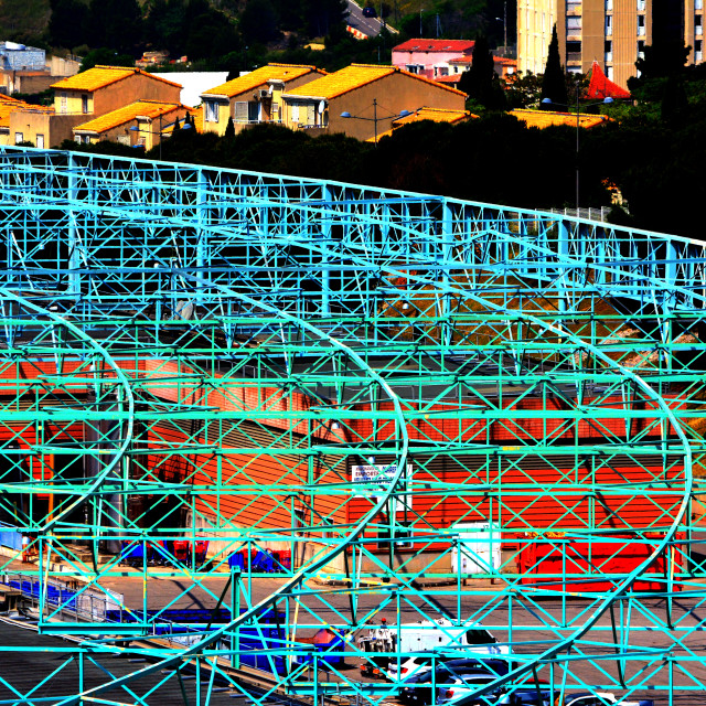 "A metal construction" stock image