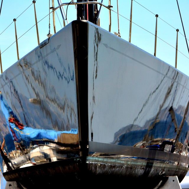 "A brilliant boat" stock image