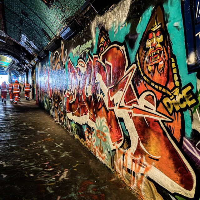 "Leake Street tunnel" by Tim Constable - £10.00 "Leake Street tunnel" stock image