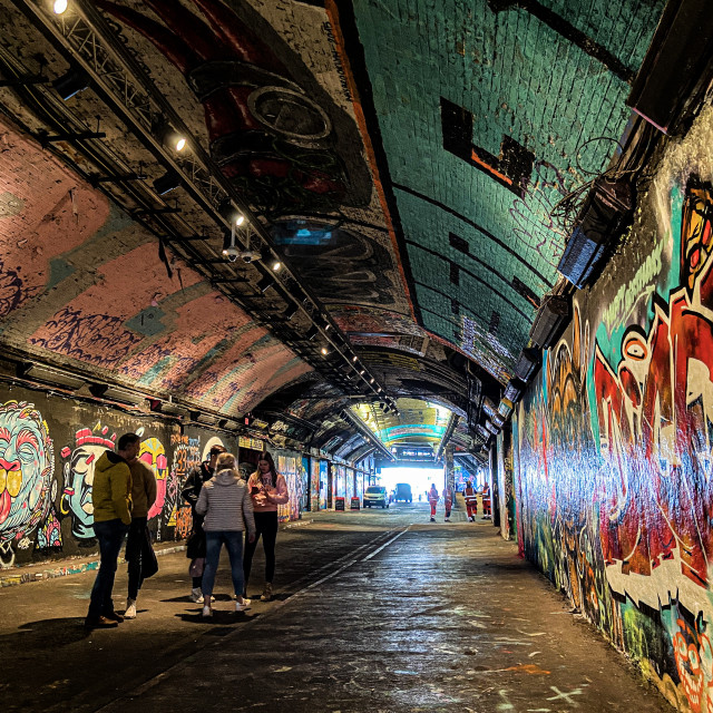 "Leake Street tunnel" by Tim Constable - £10.00 "Leake Street tunnel" stock image