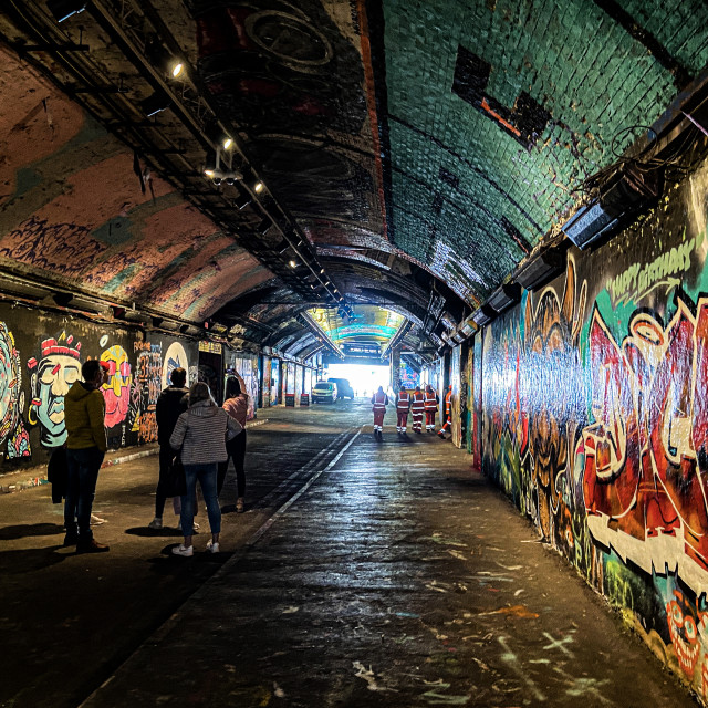 "Leake Street tunnel" stock image