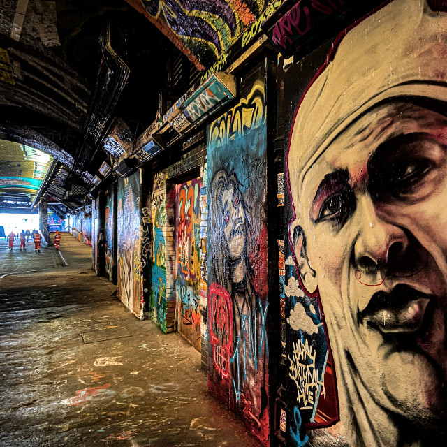 "Leake Street tunnel" by Tim Constable - £10.00 "Leake Street tunnel" stock image