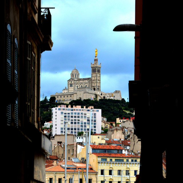 "Notre dame de la garde" stock image