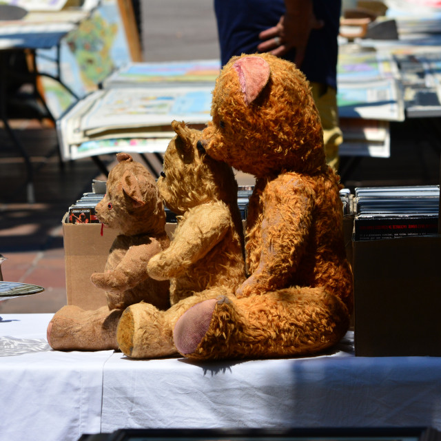 "3 teddy bears" stock image