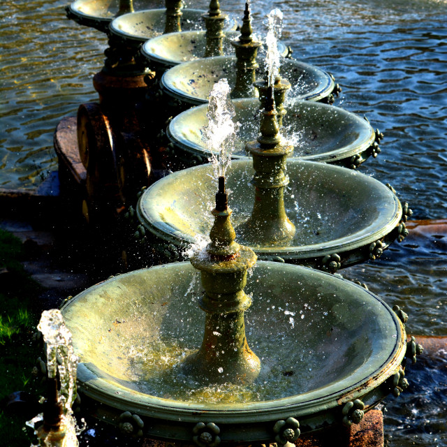 "detail of the fountain" stock image