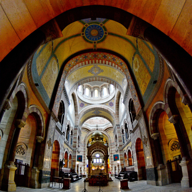 "La major cathedral - wide angle 1" by Amit Mendelsohn - £50.00 "La major cathedral - wide angle 1" stock image