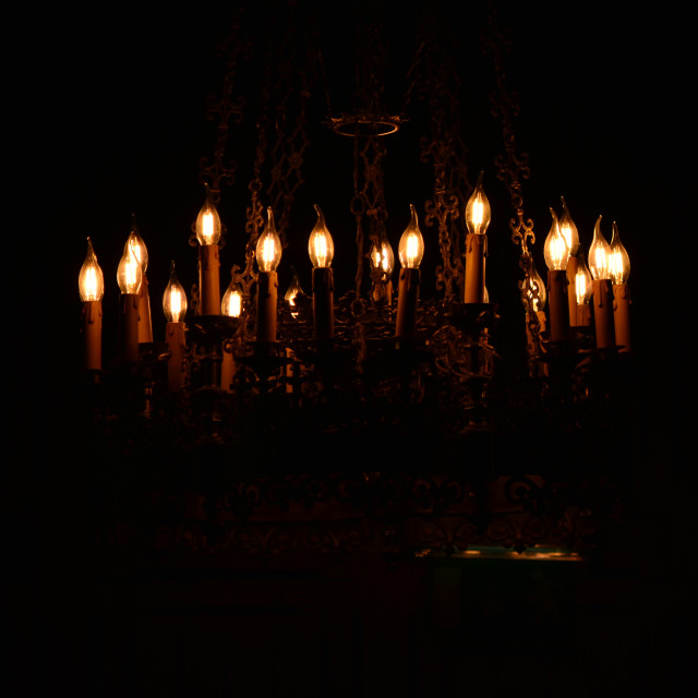 "Light in the church" stock image