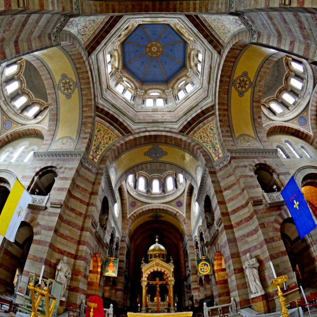 "La major cathedral - wide angle 1" stock image