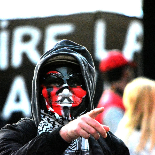 "Antifascist" by Amit Mendelsohn - £50.00 "Antifascist" stock image