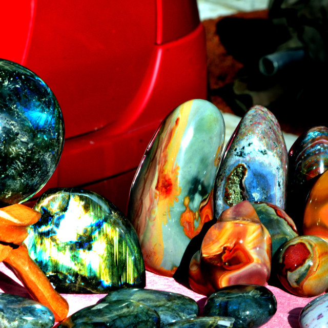 "colourful stones" stock image