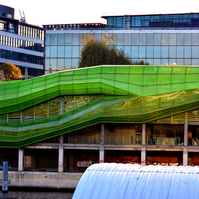 "The green lips of Paris" by Amit Mendelsohn - £50.00 "The green lips of Paris" stock image