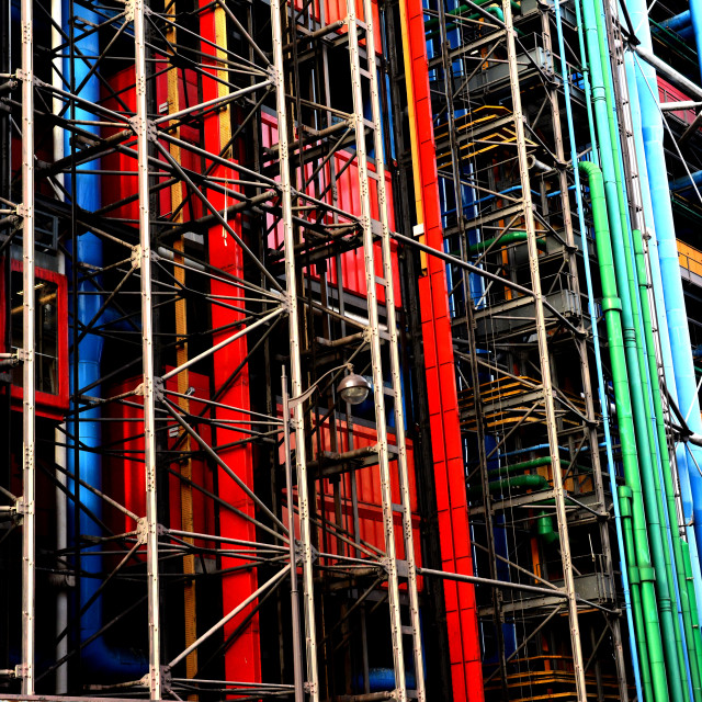 "Museum Pompidou" by Amit Mendelsohn - £50.00 "Museum Pompidou" stock image